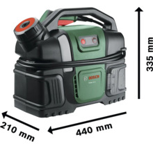 Bosch Fontus 18V-6 Akku-Reiniger mit den Maßen 210 mm x 440 mm x 335 mm