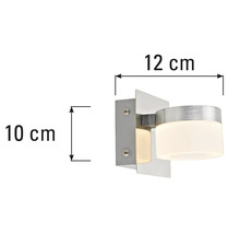 Wandleuchte mit den Maßen 10 mal 12 Zentimeter