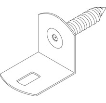 Winkelverbinder mit Schraube und Langloch
