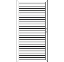 Fenster mit Lamellen für Lichtdurchlass und Belüftung