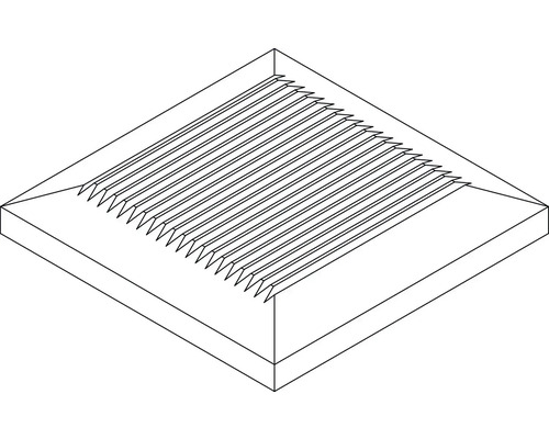 Illustration einer gerillten Platte