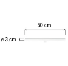 Duschrinne mit einer Länge von 50 Zentimeter und einem Durchmesser von 3 Zentimeter