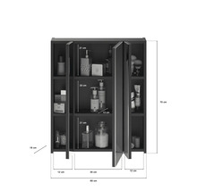 Badezimmerschrank mit Spiegel und Abmessungen
