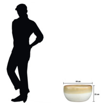 Dekoschale mit den Maßen 44 mal 21 Zentimeter.