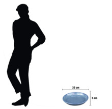 Dekoschale, circa 35 cm Durchmesser und 5 cm hoch