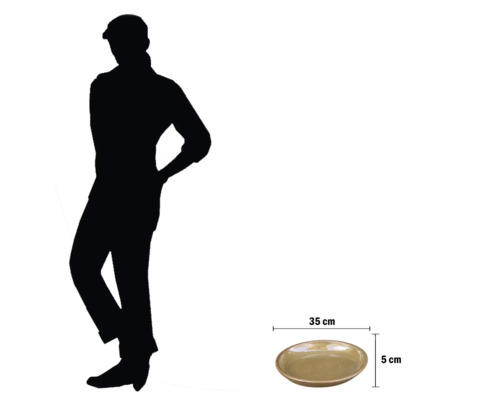 Keramik Pflanzschale, Durchmesser 35 cm