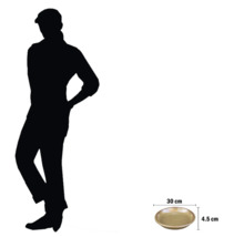 Schale, Durchmesser 30 cm, Höhe 4,5 cm, mit Größenangaben