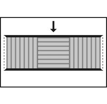 Illustration zur vertikalen Montage von Wandpaneelen