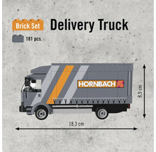 Lieferwagen Bausatz mit 181 Teilen und den Abmessungen 18,3 cm mal 8,9 cm