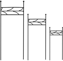 Dekorative Pflanzensäulen im Dreierset für den Garten.