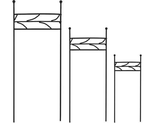 Dekorative Pflanzenständer aus Metall, Set mit drei Stück