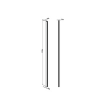 Produktzeichnung mit Maßangaben: 2100 mm Länge, 20 mm Breite, 45 mm Tiefe.