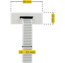 Dichtungsband mit den Maßen 60 mm x 23 mm und einer Breite von 14 bis 23 mm