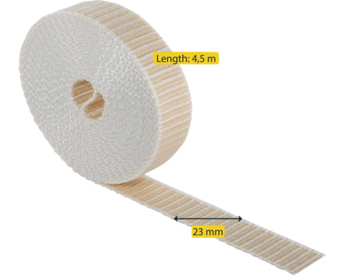 Hitzeschutzband auf Rolle mit einer Länge von 4,5 Metern und einer Breite von 23 Millimetern