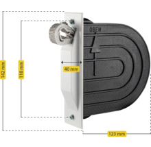 Abmessungen einer Einstiegshilfe für den Einstieg in Pools und Schwimmbecken