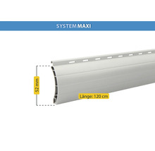 Rollladenprofil System Maxi, Länge 120 cm, Höhe 52 mm