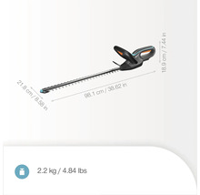 Gardena Akku-Heckenschere mit Abmessungen