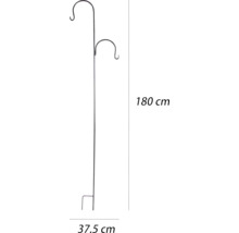 Metall Pflanzenaufhänger, 180 Zentimeter hoch, mit zwei Haken