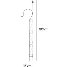 Metall Laternenhalter, Höhe 180 cm, Ausladung 35 cm