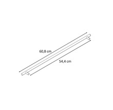 Technische Zeichnung einer Stange mit den Maßen 60,8 cm und 54,4 cm