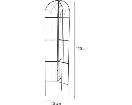 Pflanzenstütze aus Metall, 150 x 40 cm