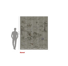 Komar Winnie Puuh Wandbild mit einer Karte des Hundert-Morgen-Waldes