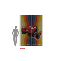 Komar Wandbild Cars Lightning McQueen, circa 280 cm hoch und 200 cm breit