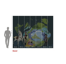 Komar Fototapete mit Motiven aus Rapunzel, Abmessungen 350 mal 280 Zentimeter