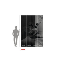 Fototapete mit Kranichmotiv und Größenangaben