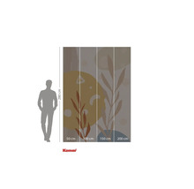 Fototapete mit Pflanzenmotiven und Größenangaben