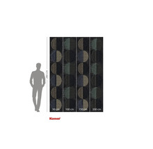 Komar Fototapete mit Halbkreis Muster und Maßangaben