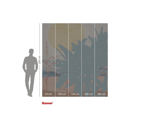 Fototapete mit Pflanzenmotiv, 280 mal 250 Zentimeter