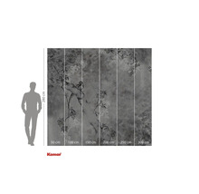 Komar Fototapete mit Blumenmuster, 280 cm hoch und 300 cm breit.