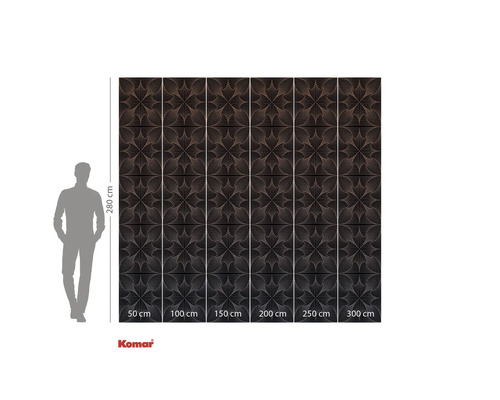 Fototapete mit geometrischem Muster, 280 cm hoch, verschiedene Breiten