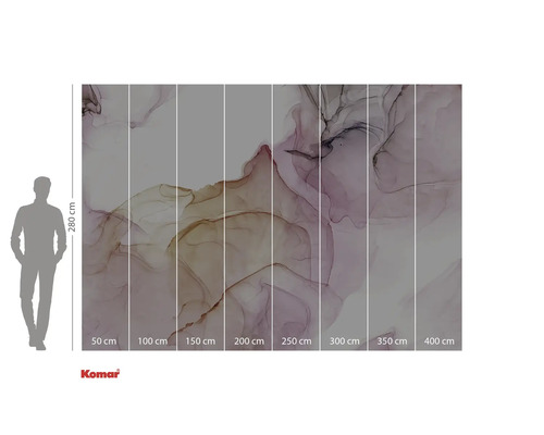 Fototapete mit abstraktem Muster und Größenangaben