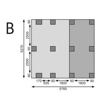 Grundriss mit Maßangaben
