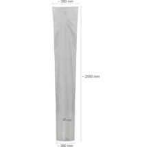 Schutzhülle für Sonnenschirm mit den Maßen 350 mm Breite, 380 mm Tiefe und 2060 mm Höhe.