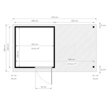 Grundriss mit Maßangaben