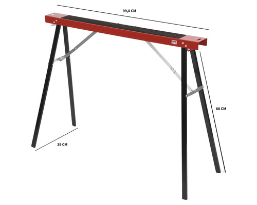 Werkbank mit den Maßen 99,8 cm Breite und 80 cm Höhe