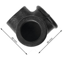 Abzweigstück aus Gusseisen mit den Maßen 46 mm