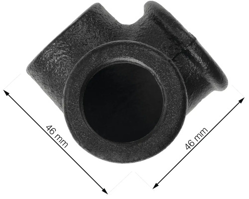 Abzweigstück aus Gusseisen mit den Maßen 46 mm