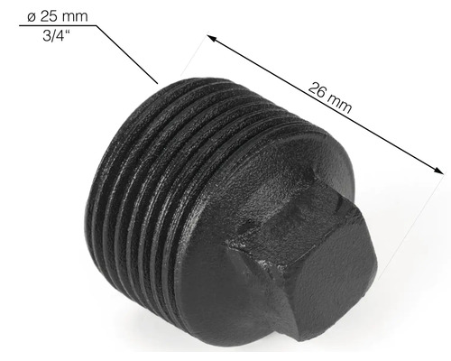 Stopfen aus Metall, 25 mm Durchmesser