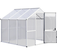 Gewächshaus mit geöffneter Tür