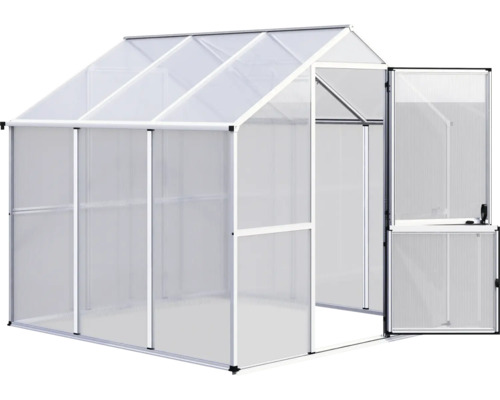 Gewächshaus mit geöffneter Tür