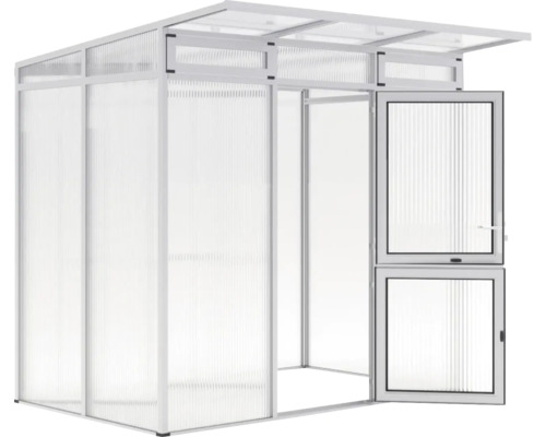 Gewächshaus mit geöffnetem Fenster