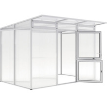 Gewächshaus mit Fenster zur Gartenarbeit