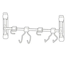 Türhängerregal mit Haken