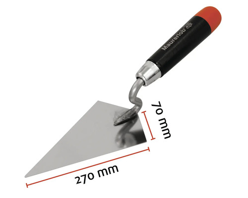 Maurerkelle mit den Maßen 270 mm mal 70 mm