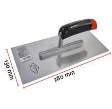 Glättkelle mit den Maßen 280 mm x 130 mm