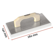 Haromac Fugenglätter mit Holzgriff, Abmessungen 280 mm x 140 mm